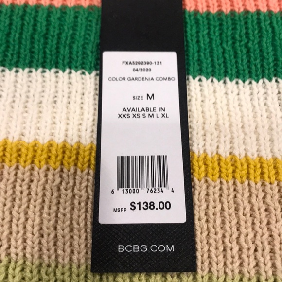 NWT BCBGMAXAZRIA Ribbed Bow Tie Tank - Picture 7 of 9